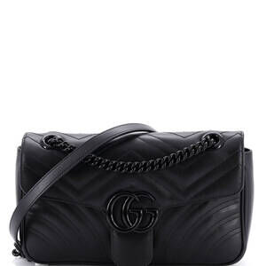 Gucci Medium GG Marmont Flap Bag Matelasse Leather